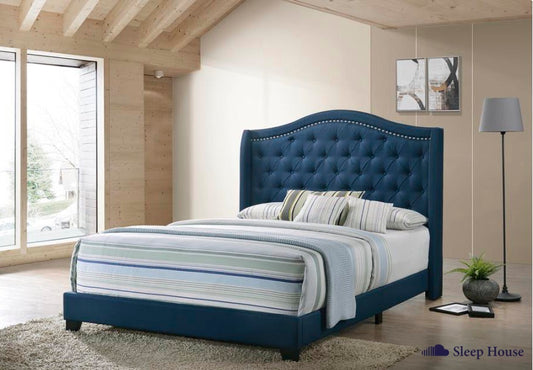 Columbus Queen Bed Blue